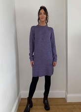 Monsoon Misty Lavender Jumper Dress UK 10-18