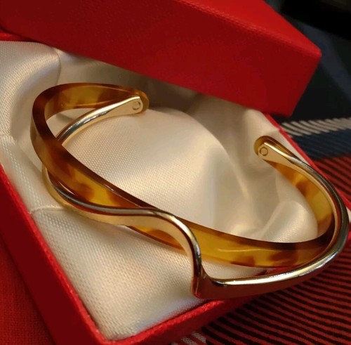 Amber colors gold bracelet - colors,