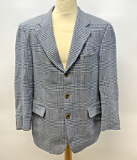 Hugo Boss Cashmere & Wool by Rivertex Dogtooth Blazer/Suit Jacket 44" Chest  L13