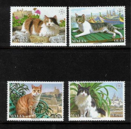Malta 2025 sg2316 2319 cats - malta,