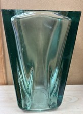 Vintage Green Glass Vase