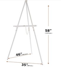 DJAR WHITE Wooden Easel Stand