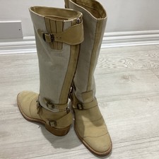 Belstaff trialmaster knee high boots NOTE right size 40  left size 39