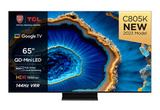 TCL 65C805K 65 inch QLED Mini LED 4K HDR Smart TV (£699) *NO STAND*