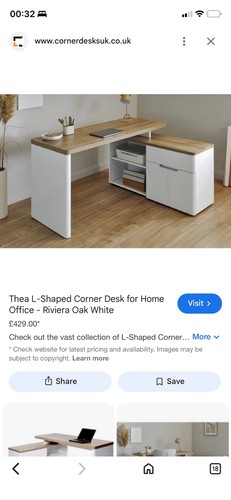 Thea shaped corner - l-shaped, desk
