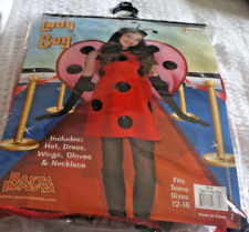 New Rasta Imposta Teen Ladybird Fancy Dress -  Hat/Dress/Wings/Gloves/Beads
