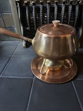 VINTAGE COPPER FONDUE SET