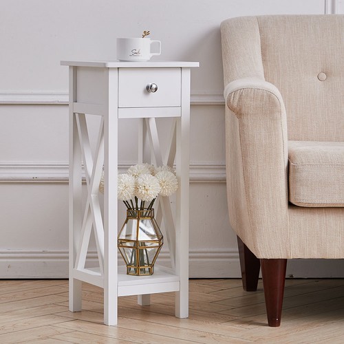 Small side table slim narrow - side,
