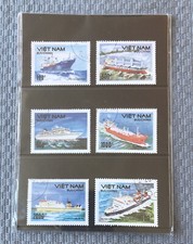 Postage Stamp Set from Vietnam (6) New - Big Boats Collection