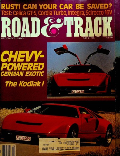 Road track magazine december - track,
