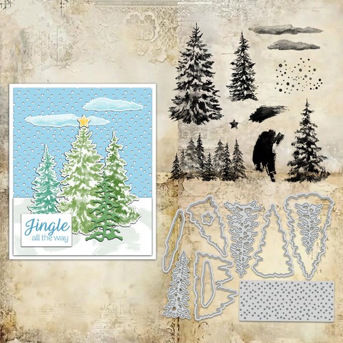 Christmas trees metal cutting - christmas,