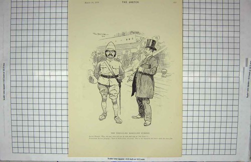 Original old antique print - original,