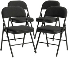 METAL FOLDING CHAIR BLACK