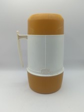 Vintage Thermos Flask. Mustard
