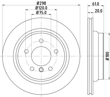 Mintex mdc1054 rear brake - 2x,