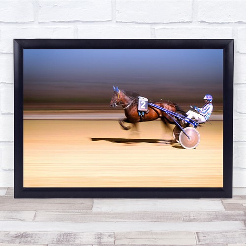 Horse and jockey - horse, speeding