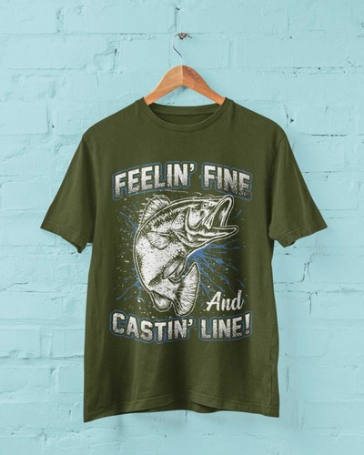Funny fishing shirt feelin - funny,