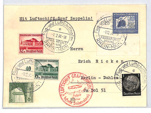 Germany graf zeppelin air mail - graf,