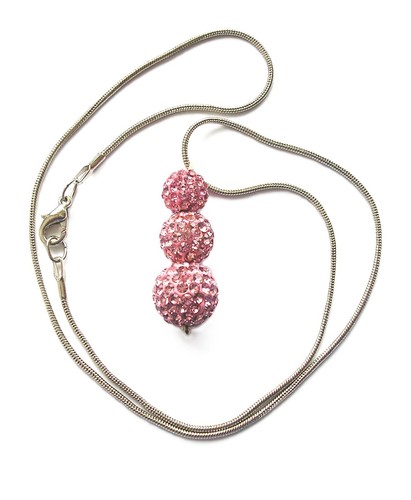 Baby pink crystal disco ball - pink,