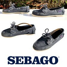 SEBAGO Jacqueline Ladies Deck Boat Shoes NAVY BLUE Nubuck, 38.5 | UK 5.5 | US 8