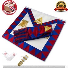 New Masonic Royal Arch Companions Apron, Sash, Jewel & Gloves RA Chapter Regalia