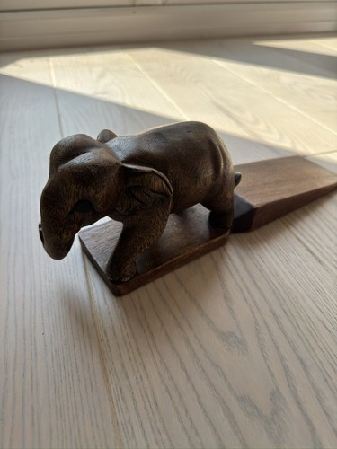 Vintage wooden elephant door - vintage,