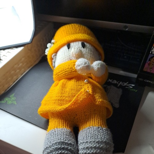 Hand knitted queen elizabeth - hand,