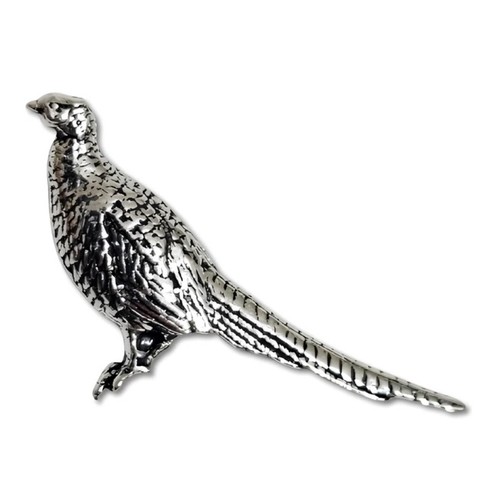 Pheasant pin badge pewter - pin,