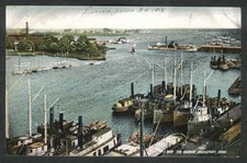 Waterbury riverboat in harbor