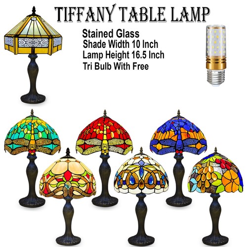 Tiffany style art table - style, lamp