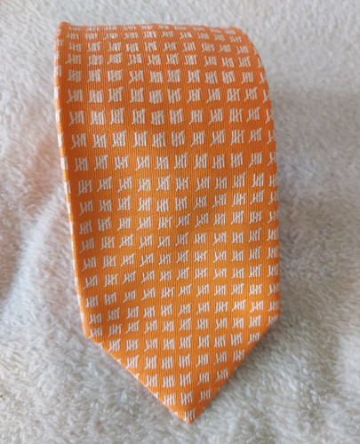 Hermès paris orange - orange, tie