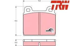 FRONT BRAKE PADS SET GDB100