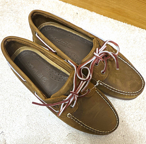 Timberland brown leather boat - timberland,