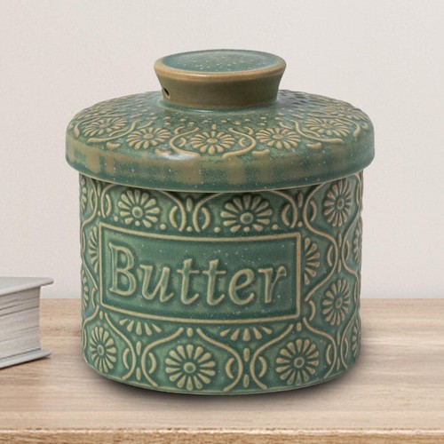Butter crock jar - butter,