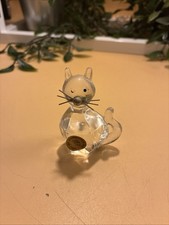 Crystal Cat  Figurine Made