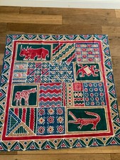 Zimbabwe Batik Wall hanging African: African painted cloth: Ethnic Wall Art