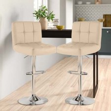 Neo Bar Stools 2X Faux Leather