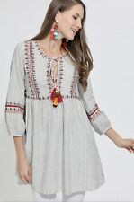 ZARA Tunic Top Large Cotton