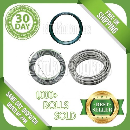 Galvanised garden wire - wire, heavy