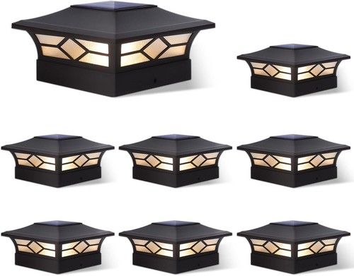 Solar post cap lights - cap, outdoor