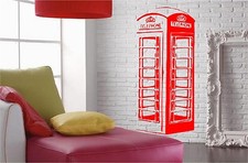 UK RED TELEPHONE BOX  - Wall