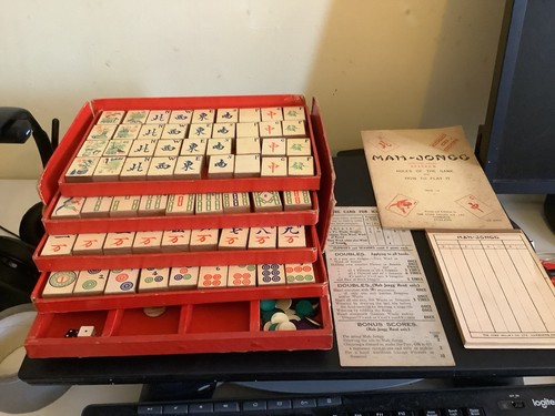 Vintage chad valley mahjong - vintage,