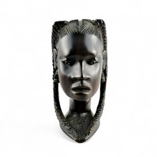 Original Makonde-Empingo Carved African Blackwood Female Bust