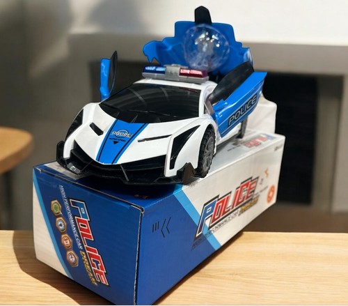 Rotating police car - rotating, –