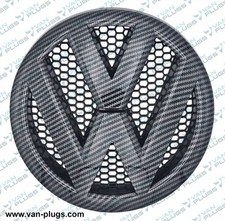 VW Transporter T5.1 Grille Replacement Upgrade Badge Carbon Fibre Finish