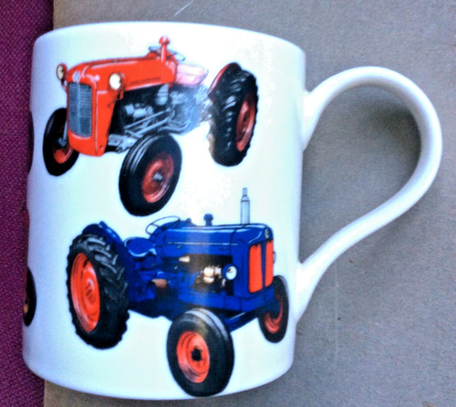 Vintage tractor fine china - vintage,