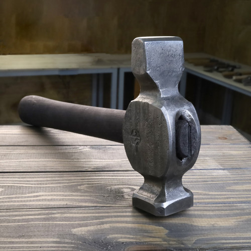 Hand forged cross peen hammer - hand,