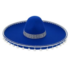 Blue Mexican Sombrero Hat