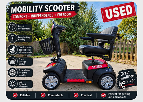 Envoy wheel mobility scooter - envoy, 4-wheel