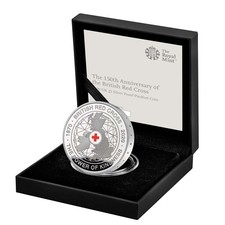 5 POUNDS 2020 150th Anniversary of British Red Cross Silver  Proof Piedfort 2 Oz